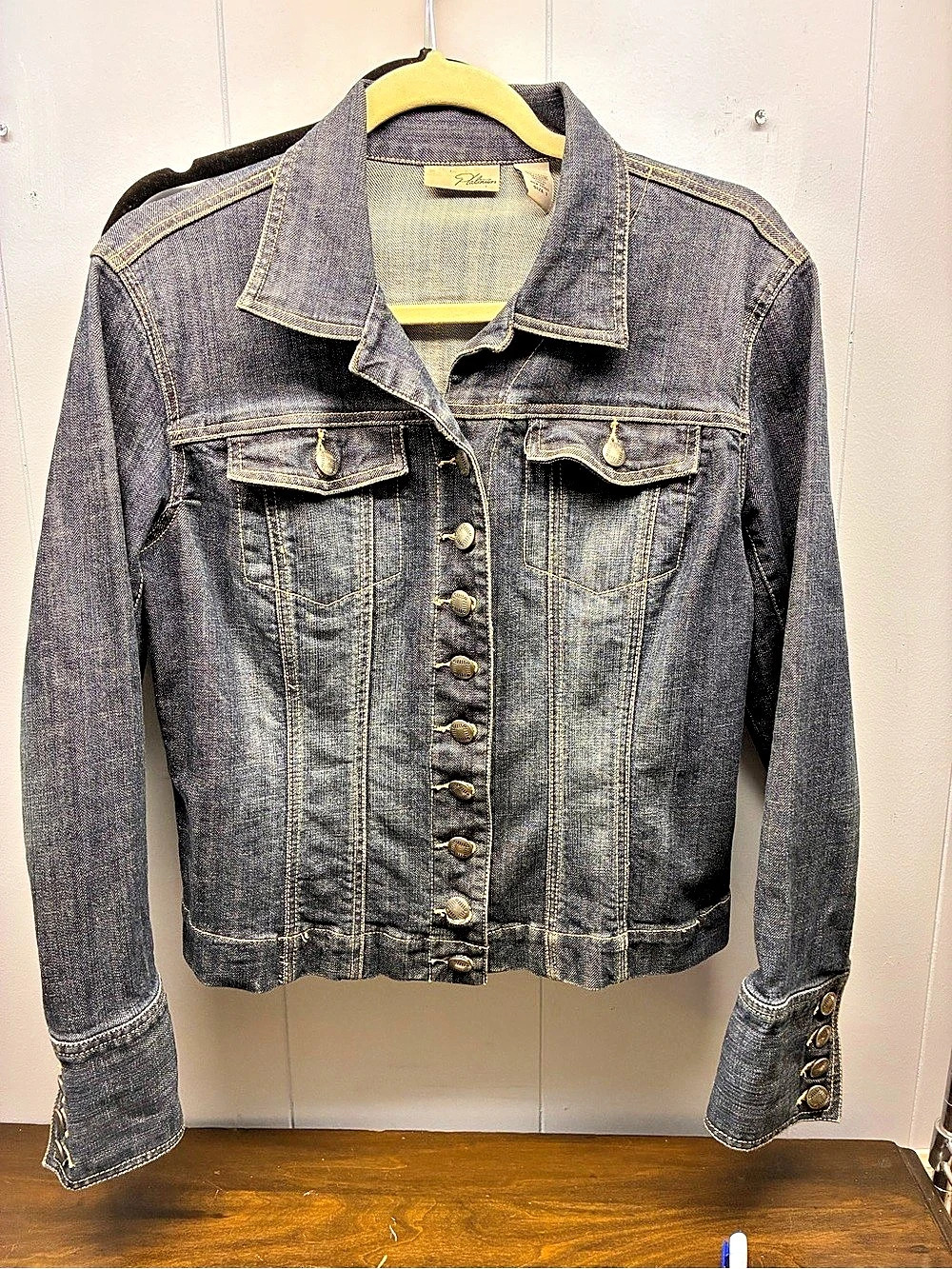 Chico’s Platinum Women's Denim Jean Jacket Chico’s Size 1